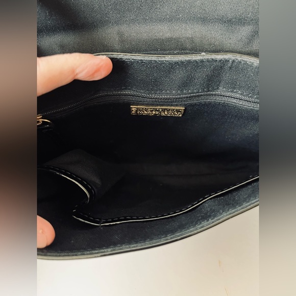 Charles David Cheetah Clutch NWOT, Black contour, snap closure, Logo Dust Bag - Picture 5 of 7